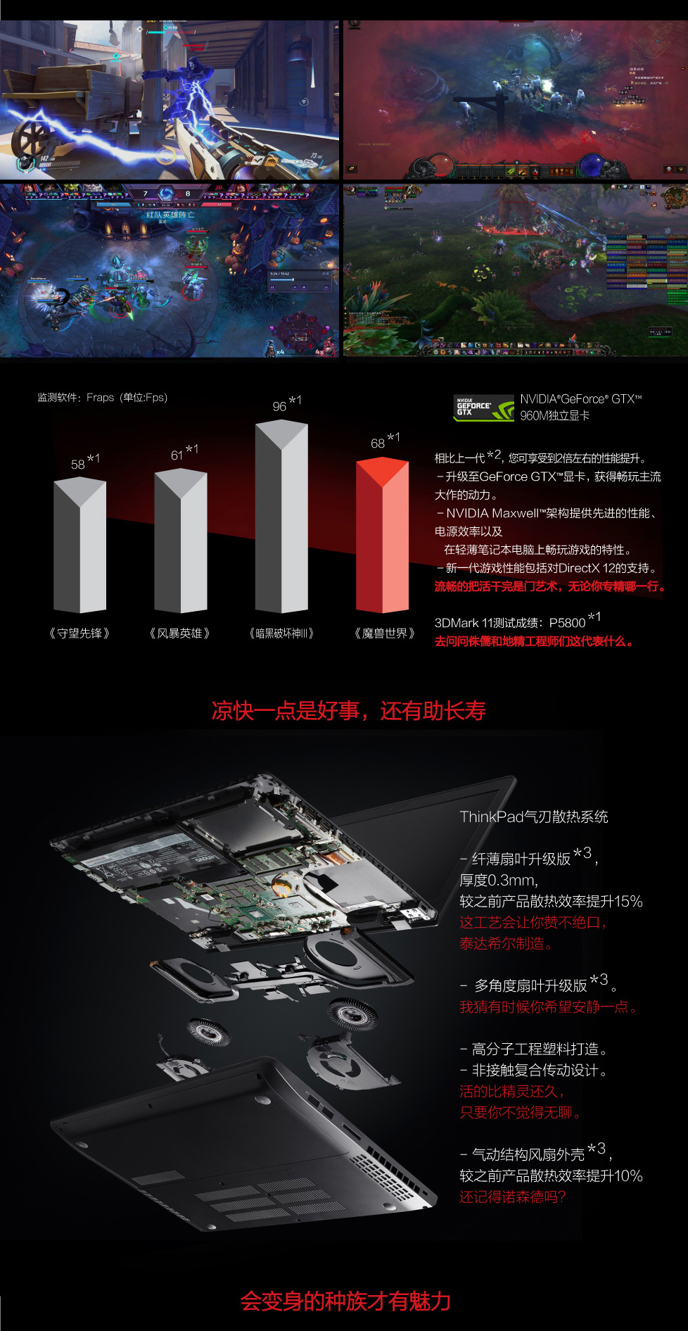 联想(thinkpad)s5 黑将 i7 6700 i7 7700 15英寸 系列 每日前5单送