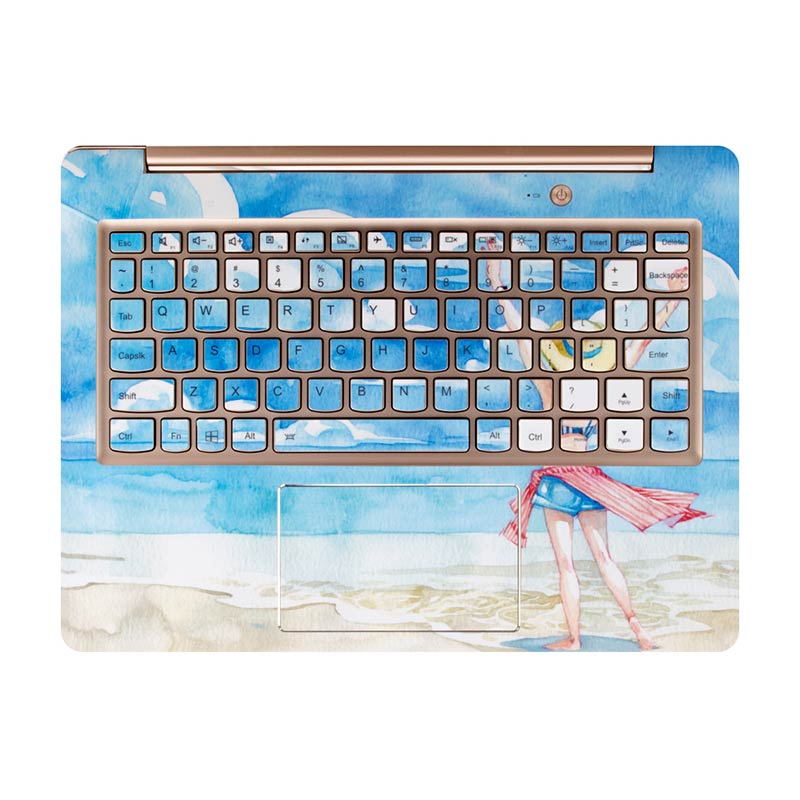 联想小新12寸键盘贴纸C面（海滩）图片