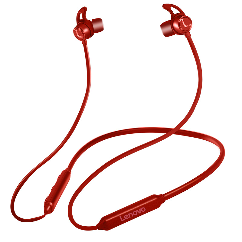 联想X3无线蓝牙运动耳机 手机磁吸入耳式音乐耳机（红色）图片