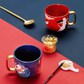 共禾京品 国风马克杯-红色图片