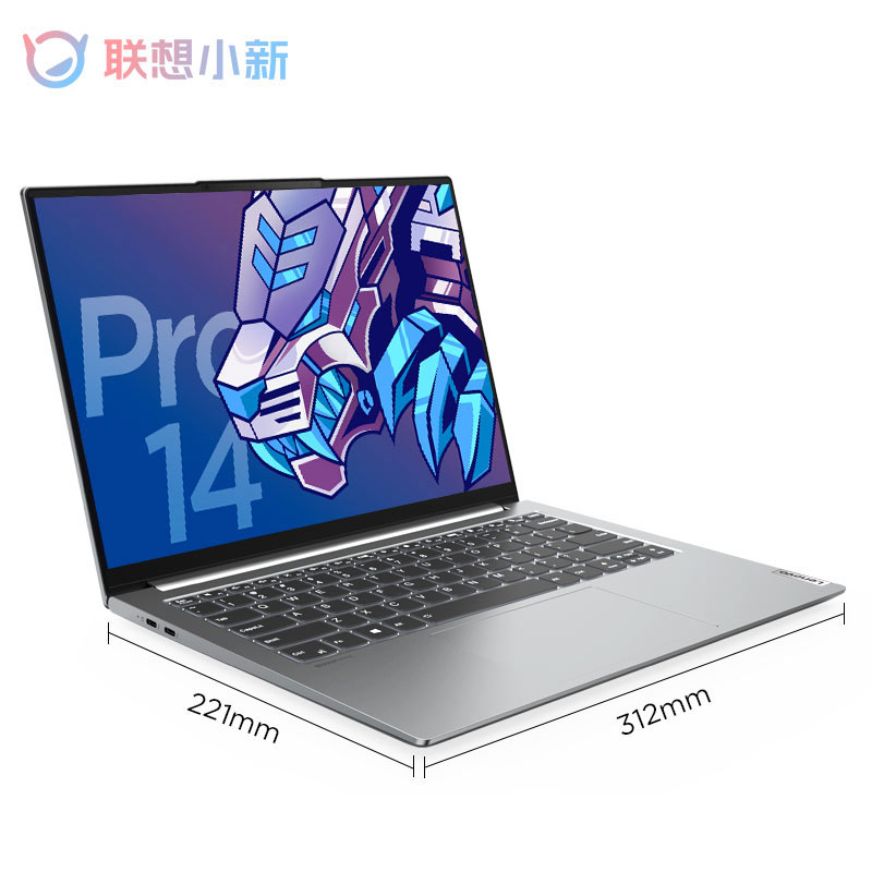 2021款 小新 Pro 14 英特尔酷睿i5 14.0英寸高性能超轻薄笔记本电脑 亮银图片