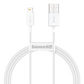 倍思 智简数据线USB to ip 2.4A 1m 白色图片