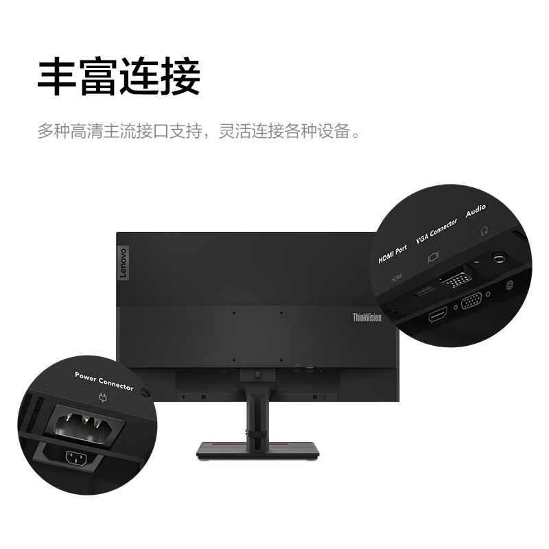 【基础办公】联想/ThinkVision 23.8英寸电脑显示器 S24e-20图片