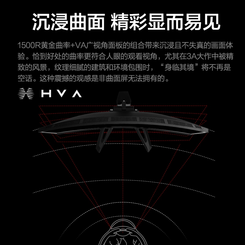 联想/Lenovo拯救者G 27英寸165Hz游戏电竞屏显示器 G27qc-30图片