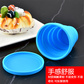 睿高（ragau）创意硅胶运动折叠水杯 青色图片