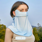 RAGAU夏天防晒面罩遮脸全脸护颈护眼角防紫外线女款冰丝面罩 蓝色图片