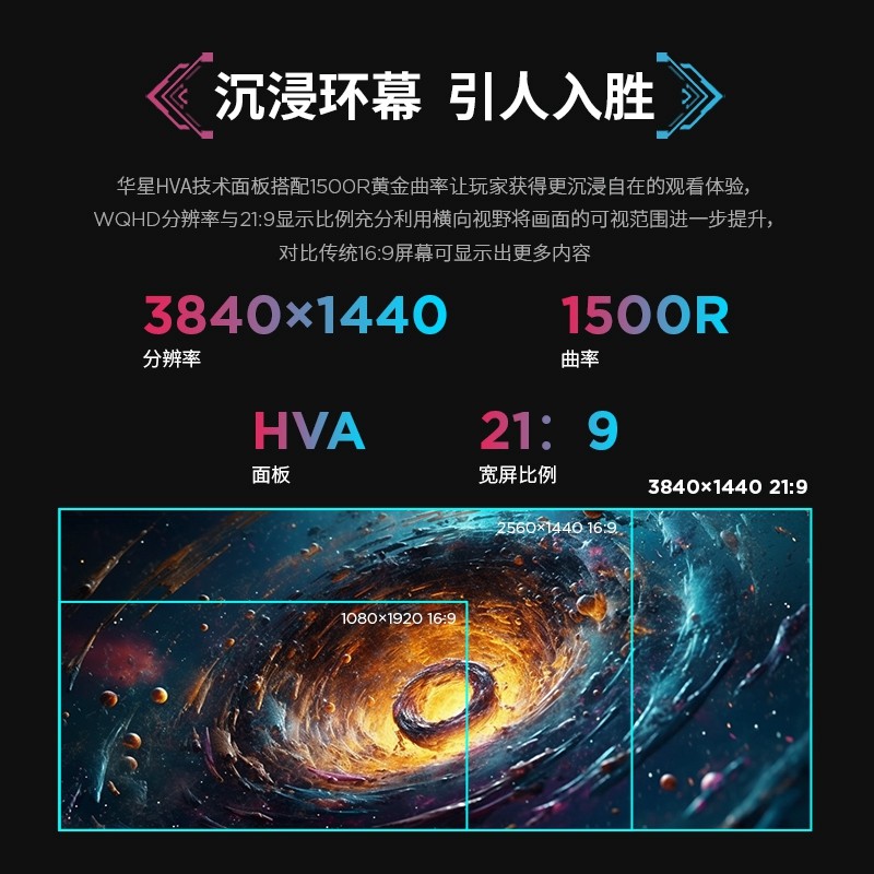 联想/Lenovo拯救者34英寸 165Hz IPS 电竞显示器 Y34wz-30图片