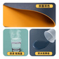 异能者双面鼠标垫 ZD4（宝石蓝+琥珀黄）图片