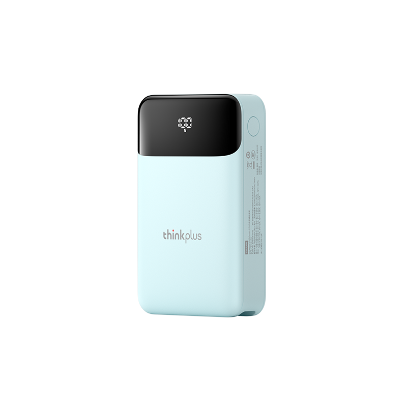 thinkplus 20000mAh 自带线充电宝（蓝）图片