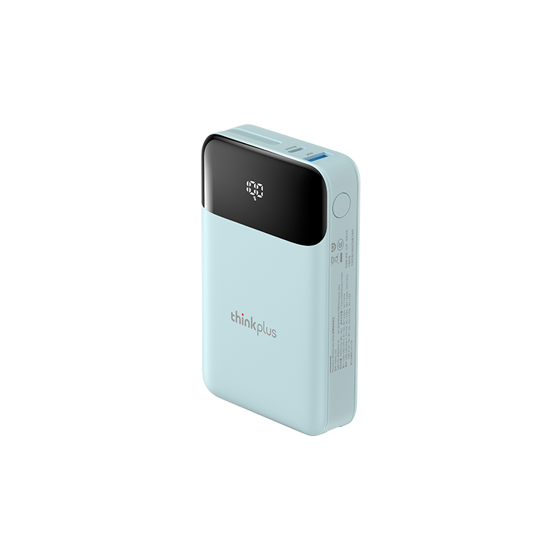 thinkplus 20000mAh 自带线充电宝（蓝）图片