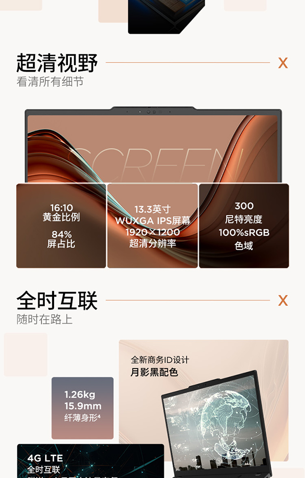 企业购】ThinkPad X13 2024英特尔酷睿Ultra 5 AI商旅本3HCD_商务