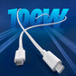 联想thinkplus USB-C转USB-C 原装100W编织快充线（1.8米）黑色图片