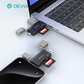 迪沃星速系列双头USB+Type-C 2.0转SD/TF二合一读卡器 黑色图片