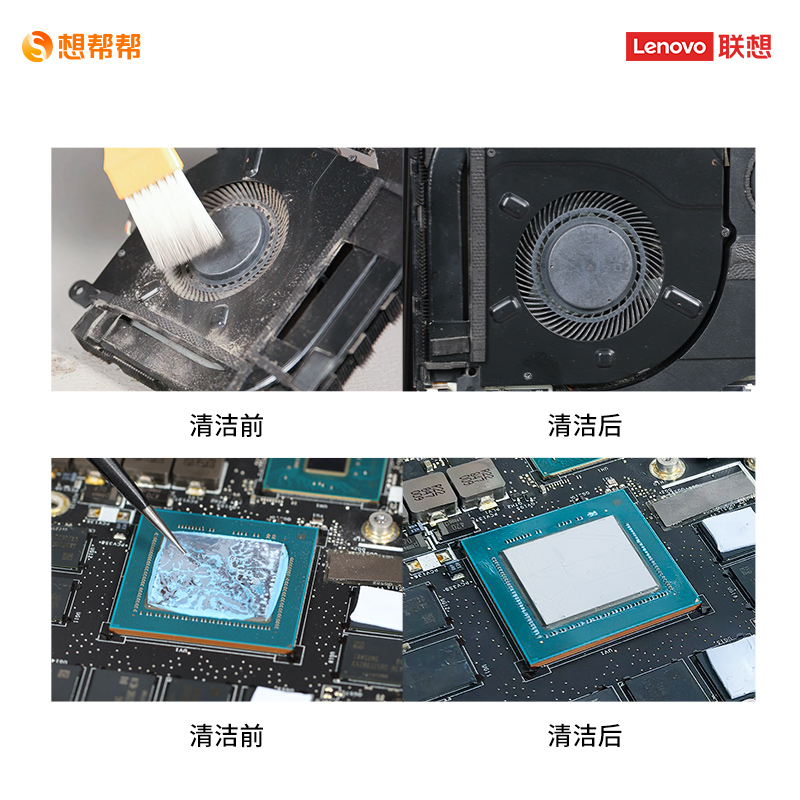 笔记本深度拆机清洁（到店换硅脂）图片