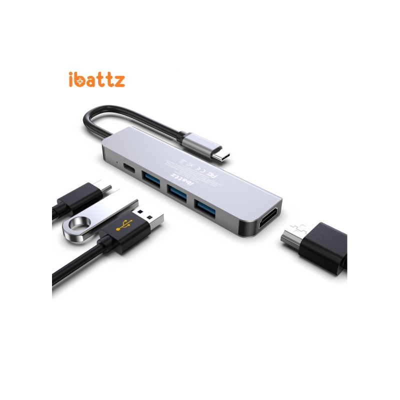 ibattz艾贝思Type-c转USB3.0/HDMI五合一扩展坞
